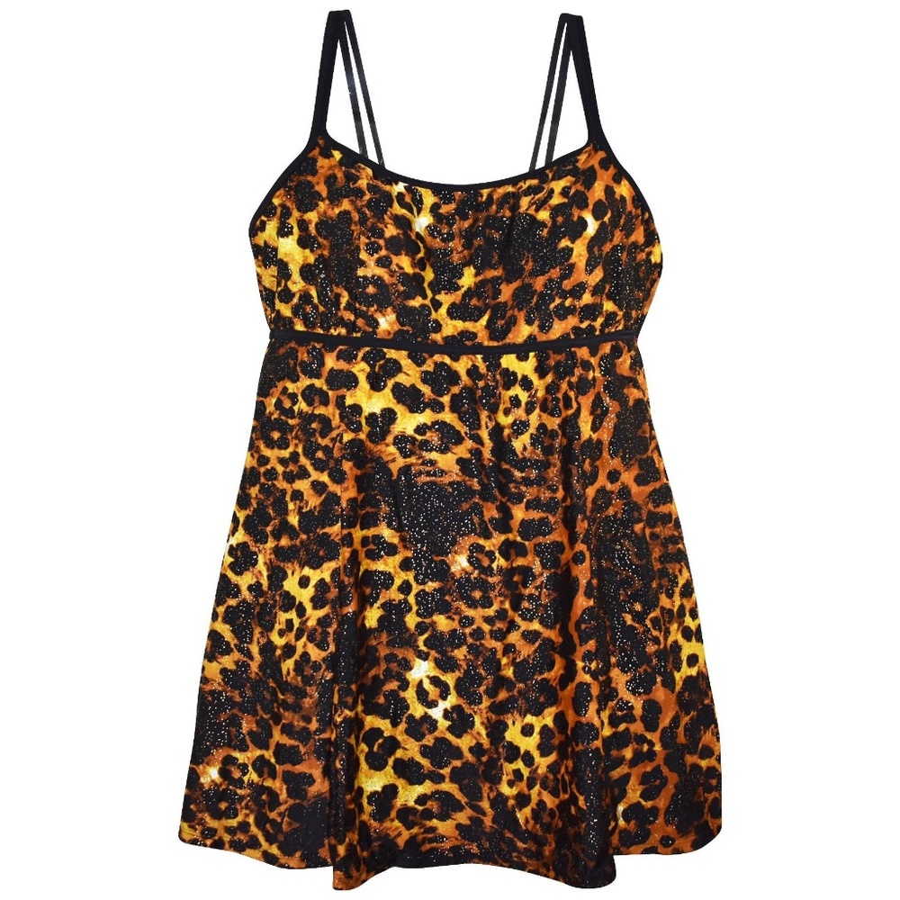 NWT NWSC Plus Size Womens Scoop SwimDress Swimsuit 18 W